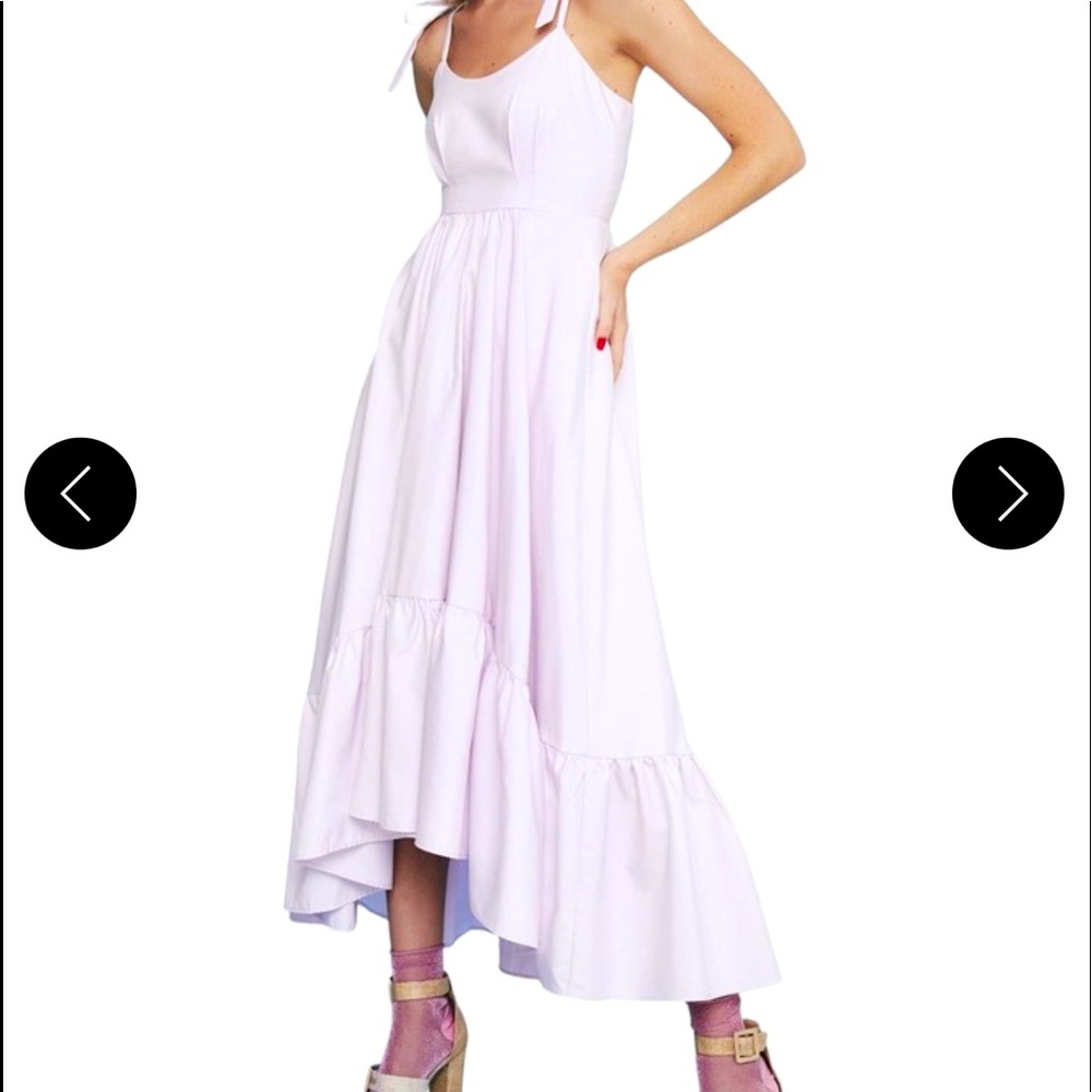 Hunter Bell lilac midi dress.